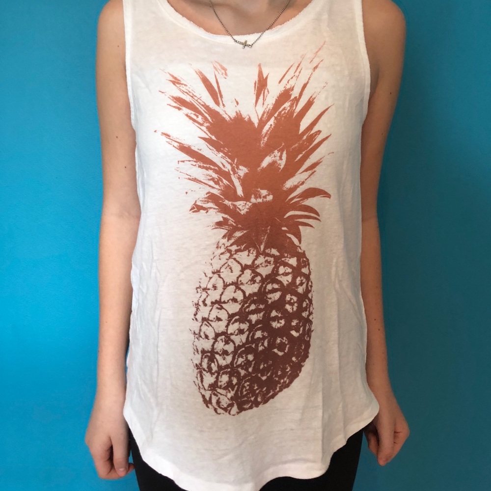 Lucky brand pineapple tank top